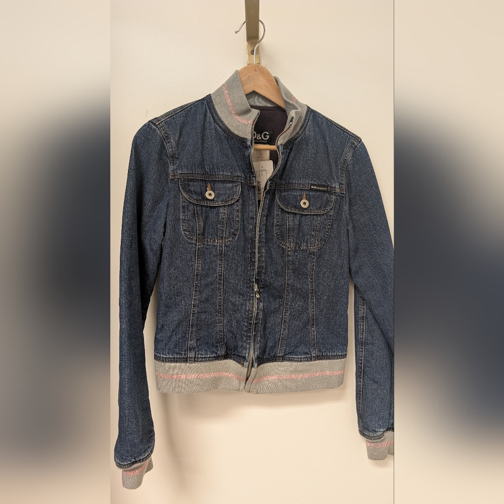 B&G Denim Jacket with Gray Trim